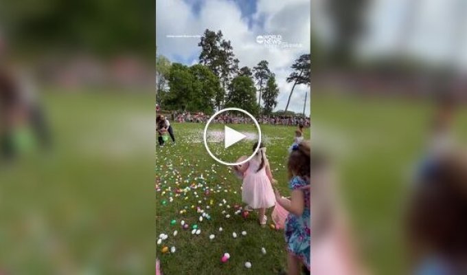 Девушка спасла ребенка от «яичного дождя»