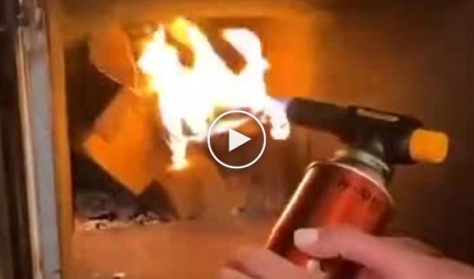Неудачные попытки женщины выключить газовую горелку (мат)