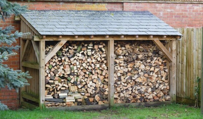 Где и как хранить дрова на даче (19 фото)
