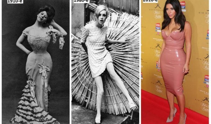 Как менялось 'идеальное тело' за последние 100 лет (12 фото)