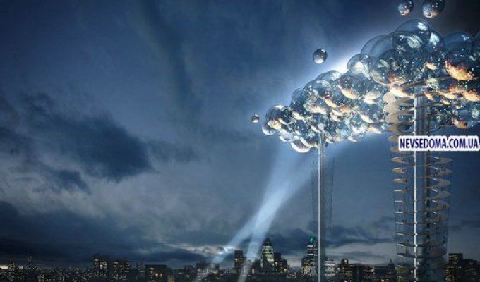 "Цифровое облако" - удивительный архитектурный проект для Лондона (9 фото)