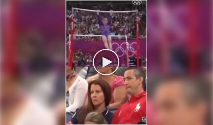 Parents’ reaction to their daughter’s performance at the Olympic Games