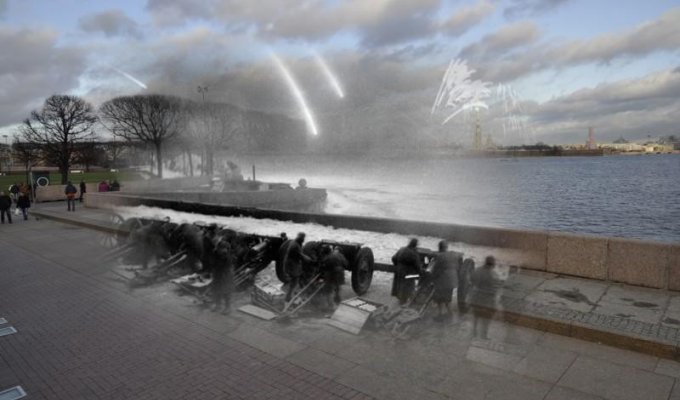 Ленинград 1944 / Санкт-Петербург 2016: к годовщине освобождения (13 фото)