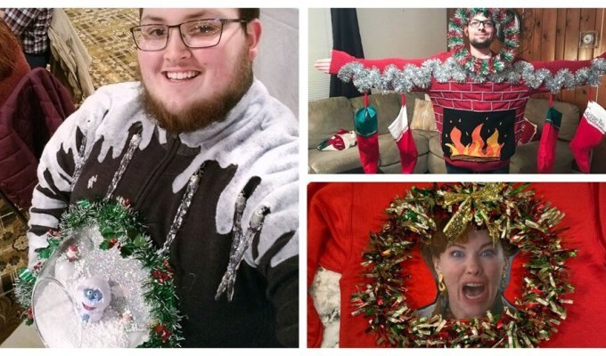 35 кумедних різдвяних светрів, що перевершили всі очікування (36 фото)