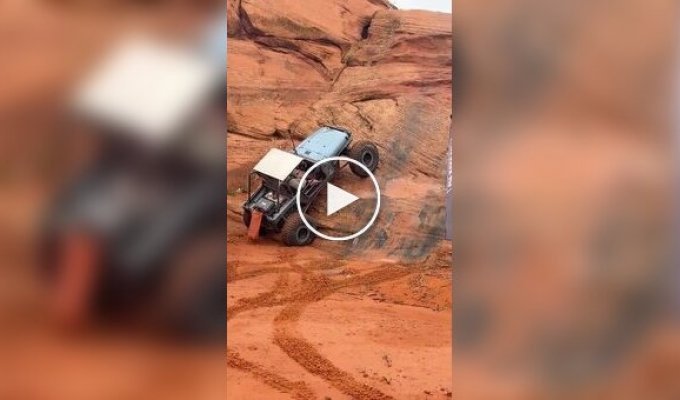 A failed climb at the "Trail Hero" event