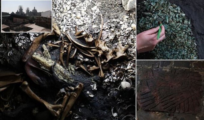 Мексиканці знайшли дивні скарби ацтеків (13 фото + 1 відео)