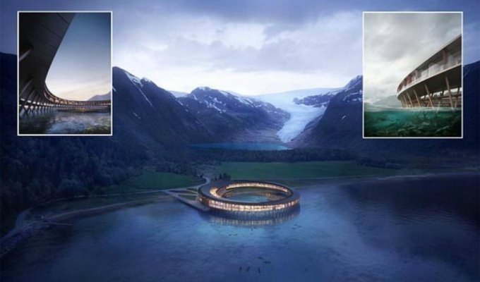 В Норвегии откроют супер-экологичный отель на солнечных батареях (6 фото)
