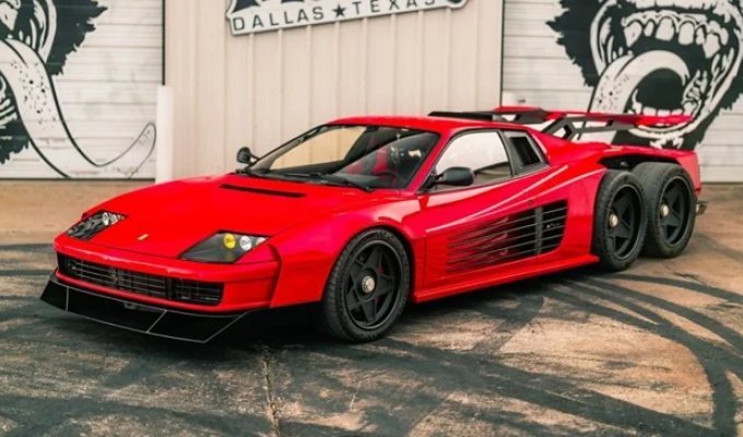 Tuners built a 6-wheel Ferrari Testarossa (28 photos)