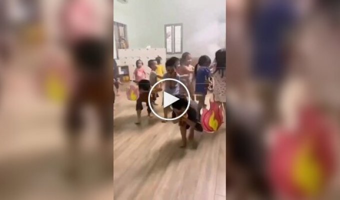 Полезный урок в китайском детском саду