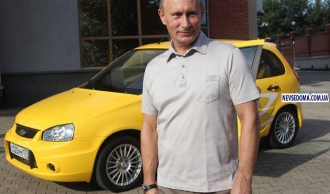 Владимир Путин проедет 2000 километров за рулем Лада Калина (4 фото)
