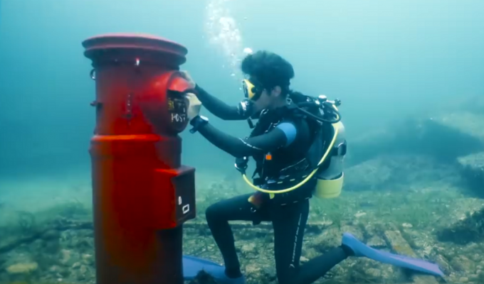 Зачем Японии подводный почтовый ящик (5 фото)