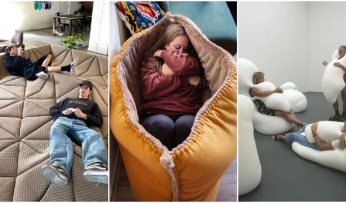 Strange and so attractive sofas that you don’t want to get up from at all (19 photos)