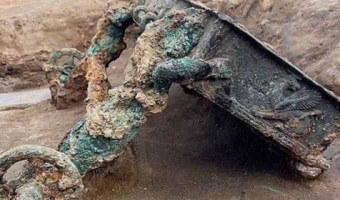 Unique 2,500-year-old "chariot of the gods" unearthed in Spain (4 photos)