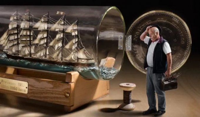 Корабли в бутылках: как создаются самые необъяснимые морские сувениры (6 фото)
