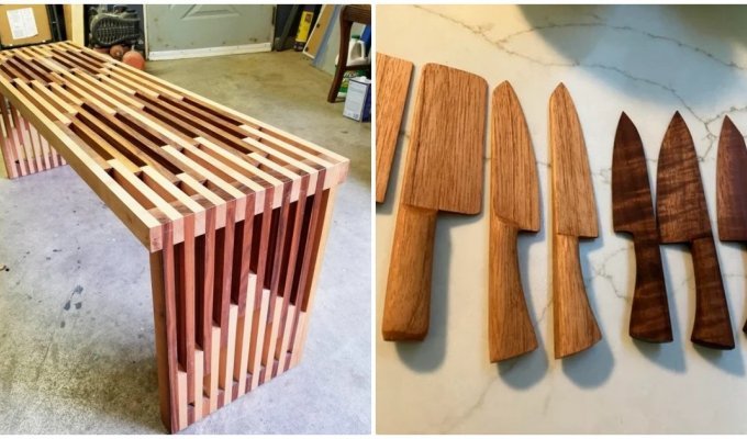 15 wooden projects that craftsmen made with their own hands (15 photos)