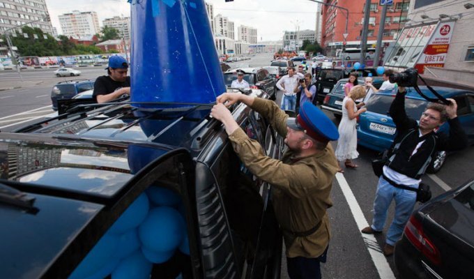 Автопробег «Синих ведерок»: ГИБДД против (10 фото)