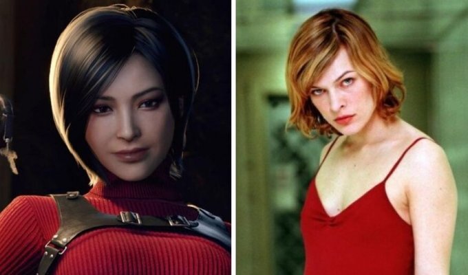 Comparison of famous characters who were in both films and video games (15 photos)