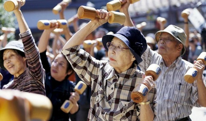 Старость по-японски: как живут пенсионеры страны восходящего солнца, и что способствует их долголетию (9 фото)