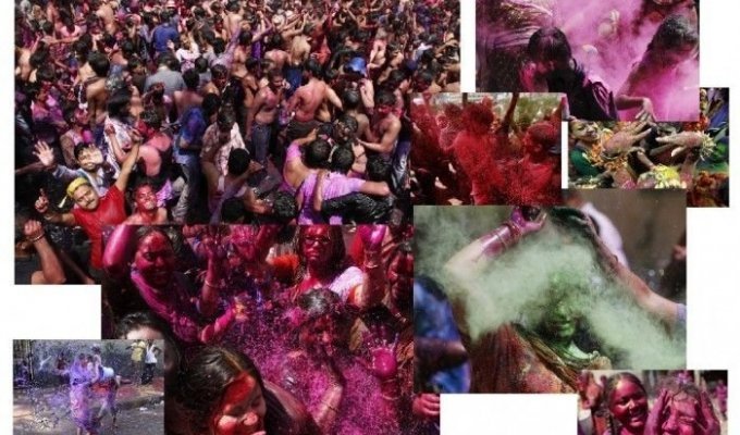 Холи - индусский праздник красок (46 фото + текст)