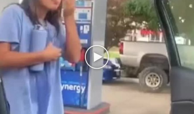 When the IQ of two is not enough to fill up a car at a gas station
