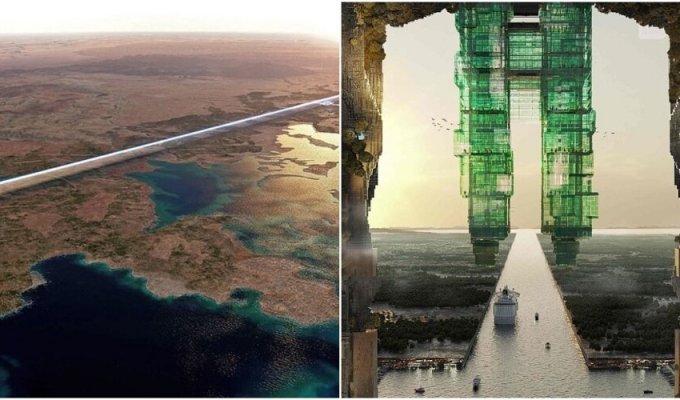 Metropolis of the future in Saudi Arabia can harm nature (9 photos)