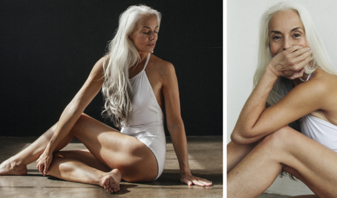 61-летняя модель рекламирует купальники и делится секретами красоты (12 фото)