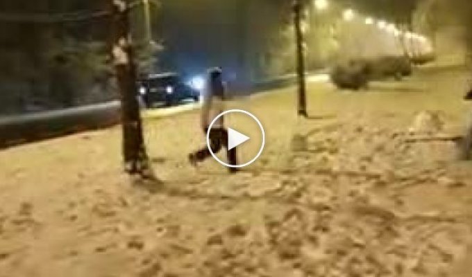 Игры в снежки по румынски