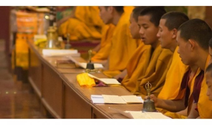 Мы вас заставим любить родину! Тибетских монахов отправили на специальные курсы (2 фото)