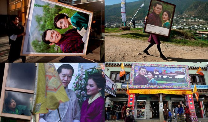 Король Бутана женился на простолюдинке, первой красавице страны (29 фото)