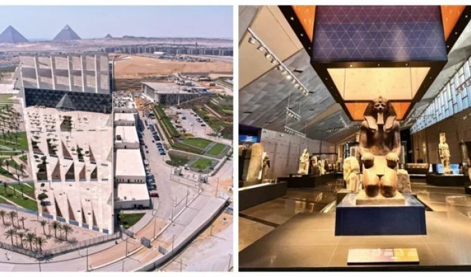 В Египте открыли музей, стройка которого длилась 20 лет (4 фото + 1 видео)