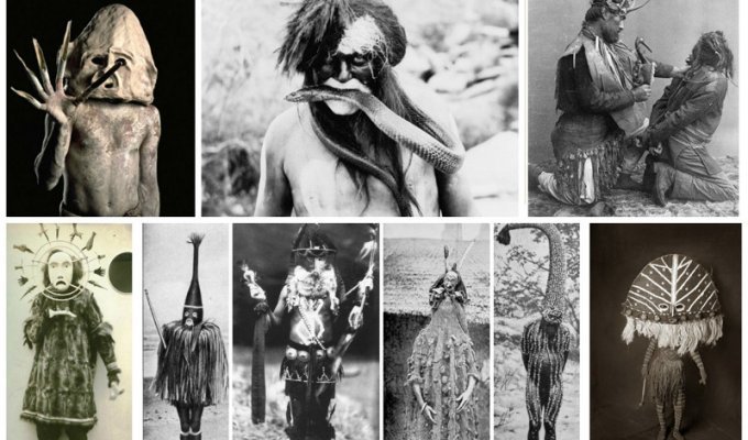 Поразительные шаманские атрибуты в исторических фотографиях (25 фото)