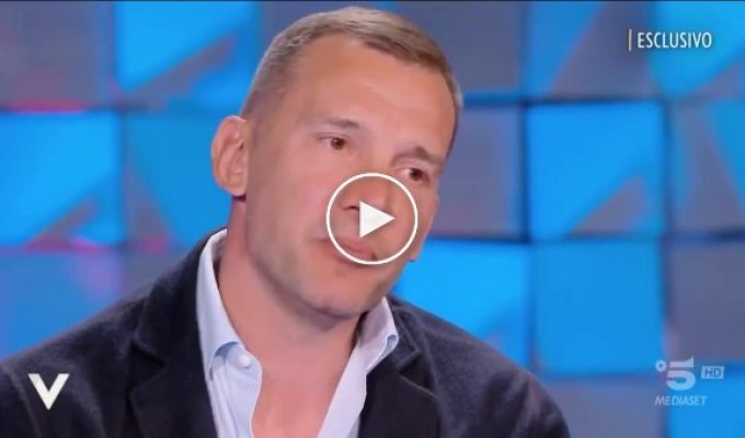 Андрей Шевченко заплакал в эфире итальянского телевидения, рассказывая о войне