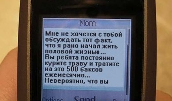 SMS родителям (4 фото)