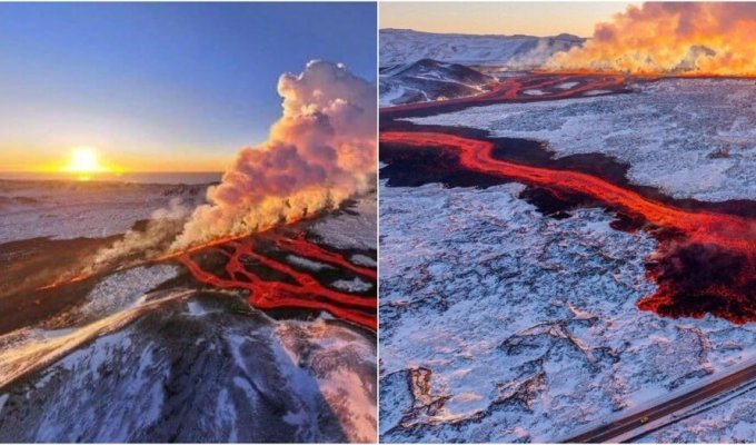 Вчені стурбовані: Ісландія вступає в нову вулканічну еру (7 фото + 2 відео)