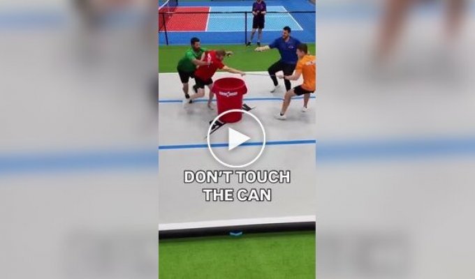 A fun game: don't touch the barrel
