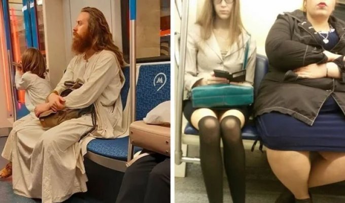 20 редких представителей рода человеческого в самом обычном вагоне метро (21 фото)