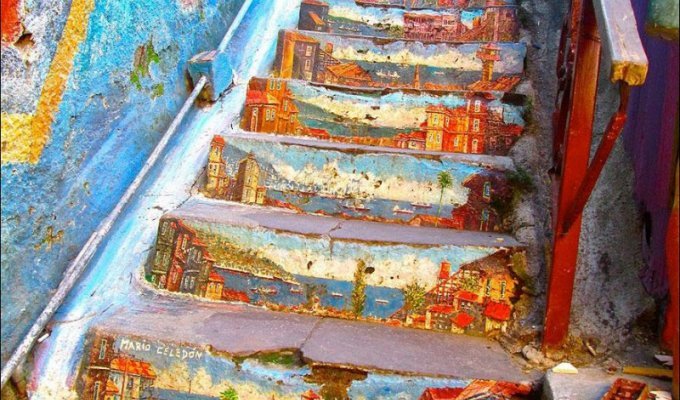 Украшение городских лестниц (15 фото)
