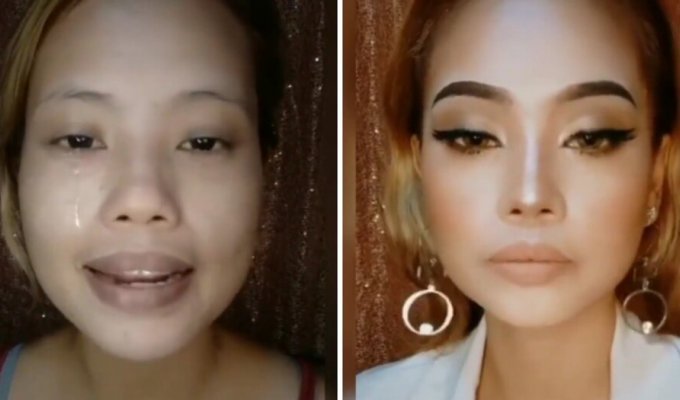 Азиатский макияж настолько преображает девушек, что их могут не узнать и близкие (16 фото)
