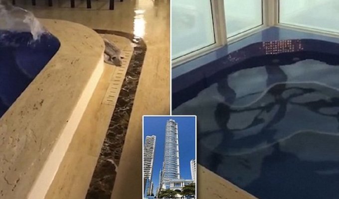 A strong storm made the residents of the super-skyscraper tremble in horror (9 photos + 1 video)