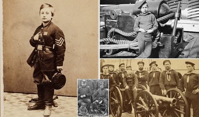 Дети-солдаты времен гражданской войны в США (17 фото)