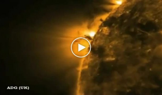 Буря на солнце размером больше чем наша планета