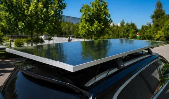 In Uzbekistan, They Tried to Save on Electric Car Charging Using the Sun (4 photos)