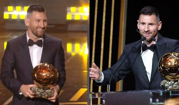 Messi received the Ballon d'Or for the eighth time (6 photos)