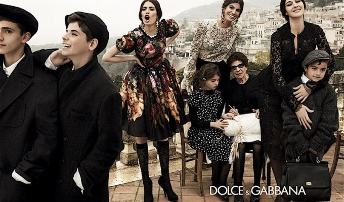 Моника Беллуччи в рекламной кампании Dolce & Gabbana, осень 2012 (14 фото)
