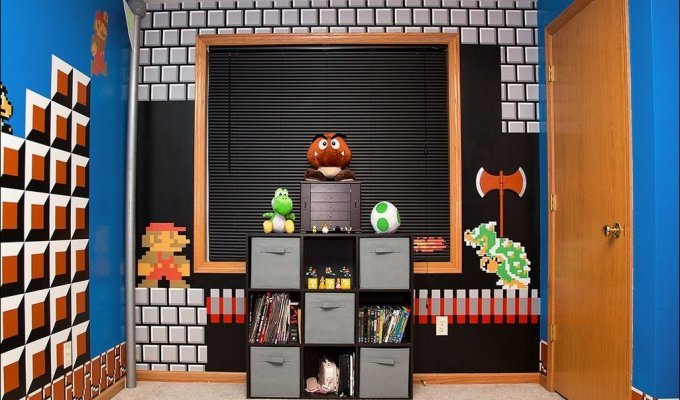 Комната в стиле Супер Марио (4 фото)