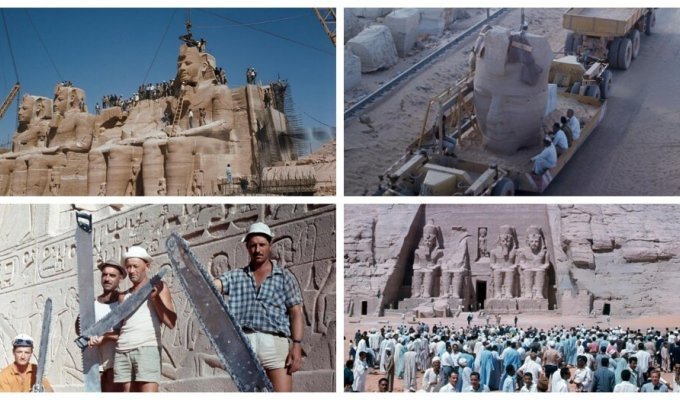 How Egyptian temples were moved (34 photos)