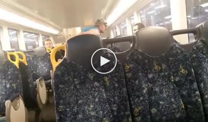 Драка в австралийском поезде с неожиданным финалом