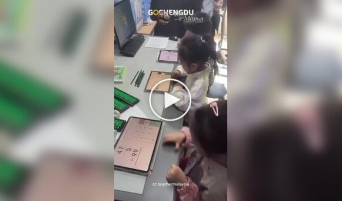 Поразительный навык счета в уме у шестилетней китайской девочки