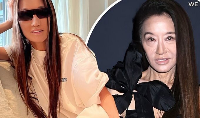Fast food, vodka and work: 74-year-old Vera Wang revealed the secrets of her youth (8 photos + 3 videos)