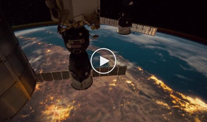 Красивое видео с борта МКС